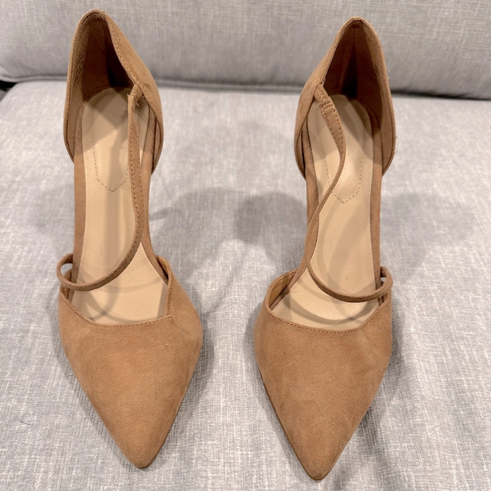 Aldo brown suede heels, women’s size 8